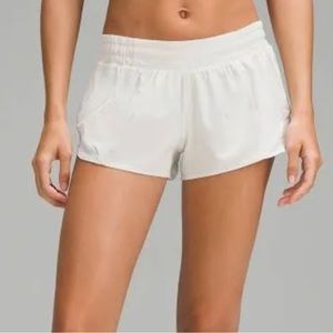 White lululemon hotty hots 12
